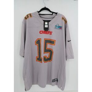Nike NFL Patrick Mahomes #15 Kansas City Chiefs On-Field Jersey Gray NWT 3XL